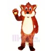 Heureux rouge Renard Mascotte Les costumes Dessin animé