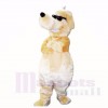 Sourire lunettes de soleil chien mascotte costumes dessin animé