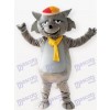 Costume de mascotte adulte gris loup animal