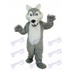 Cheveux longs Loup Mascotte Costume adulte Animal