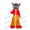 rouge Loup Mascotte Costume adulte Animal