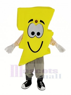 Jaune Foudre Mascotte Costume