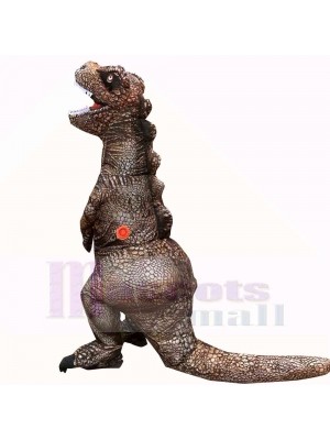 Marron foncé Tyrannosaure T-Rex Dinosaure Costume gonflable Halloween Noël pour adulte