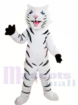 Tigre blanc féroce Costumes De Mascotte