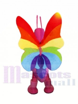Coloré Papillon Mascotte Les costumes Animal