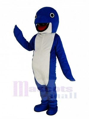 Mignonne Bleu Baleine Costume Mascotte Animal