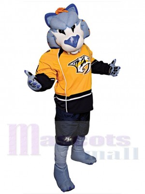 Prédateurs de Nashville Tigre à dents de sabre Gnash Costume de mascotte