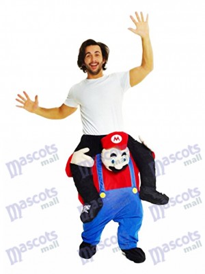 Piggyback Super Mario Bros Carry Me Ride Mario Costume de mascotte