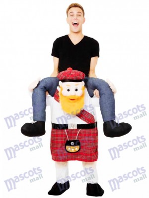 Scotsman Piggy Back Carry Me Costume mascotte écossaise monter sur Déguisements