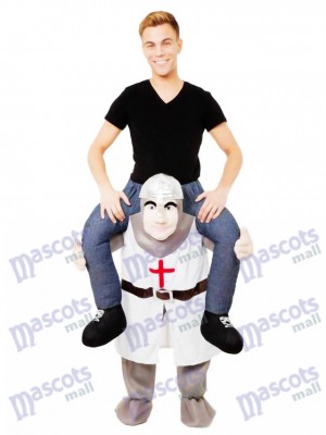 Les Croisades Piggy Back Carry Me Costume de mascotte Crusader Knight Déguisements