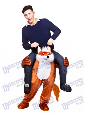 Carry Me Fantastique Renard Piggy Retour Mascotte Costume Ride Sur Funny Déguisements