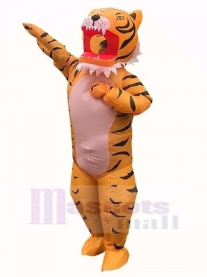 Tigre fort Costume gonflable Halloween Noël pour adulte Cosplay Robe de fête