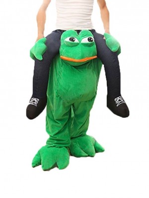 Porcin Retour Grenouille Porte moi Triste Grenouille Mascotte Costume Halloween Fantaisie Robe