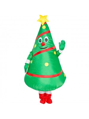 Noël Arbre Gonflable Costume Adultes Coup Vers le haut Costume Halloween Fête Cosplay Mascotte