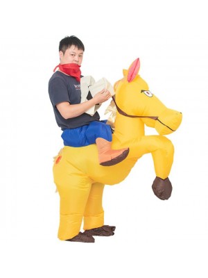 Cheval Porter moi Baladesur Gonflable Costume Halloween Noël pour Adulte