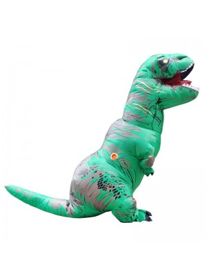 vert Tyrannosaurus T-Rex Dinosaure Gonflable Costume Halloween Noël pour Adulte/enfant