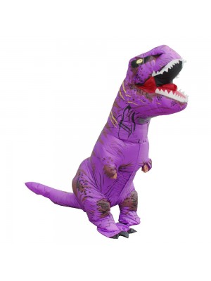 Violet Tyrannosaurus T-Rex Dinosaure Gonflable Costume Halloween Noël pour Adulte/enfant