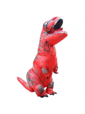 Rouge Tyrannosaurus T-Rex Dinosaure Gonflable Costume Halloween Noël pour Adulte/enfant