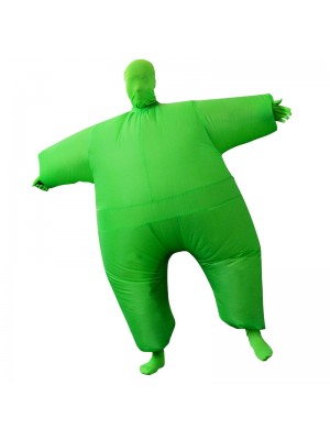 Vert Plein Corps Costume Gonflable Halloween Noël Costume pour Adulte