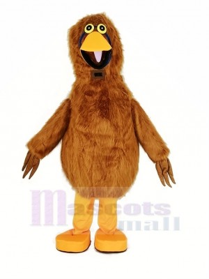 Lumière marron Oiseau Mascotte Costume Animal