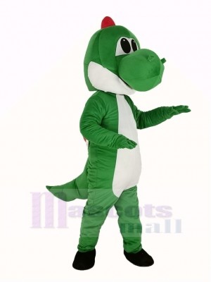 Vert Dinosaure de Super Mascotte Costume Dessin animé