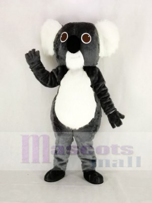 Mignonne gris Koala Mascotte Costume Dessin animé