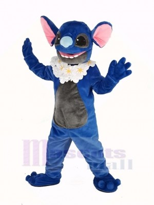 Nouveau Bleu Stitch Lilo Mascotte Costume