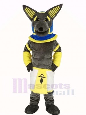 Gris Loup Mascotte Costume