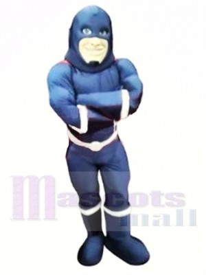 Super héros bleu Costume de mascotte