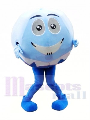 Boule bleue et blanche Costume de mascotte