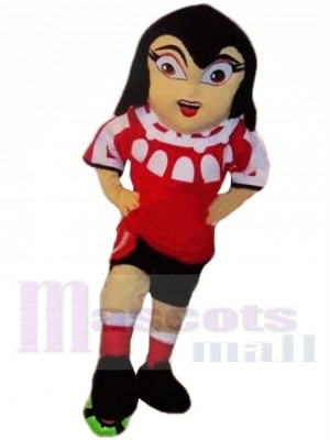 Fille de football Costume de mascotte