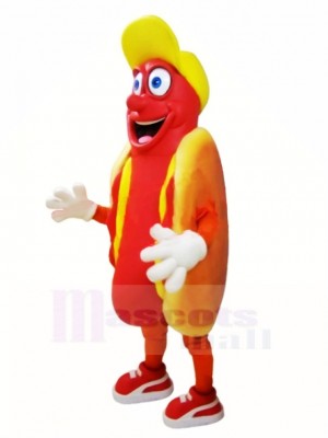 Souriant Hot-dog Costume de mascotte