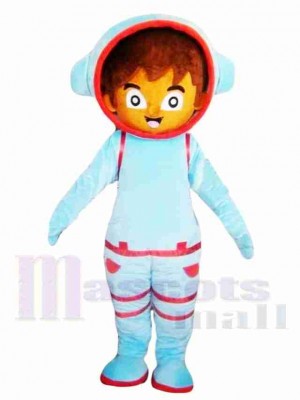 Astronaute bleu Costume de mascotte