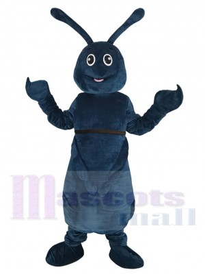 Insecte bleu foncé Costume de mascotte