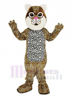 Marron Ocelot Chat Mascotte Costume Animal