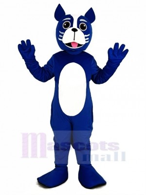 Bleu Boston Terrier Chien Mascotte Costume Animal