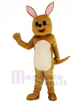 Mignonne marron Kangourou Mascotte Costume Animal