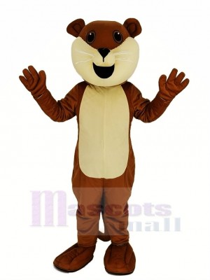 Marron Ollie Loutre Mascotte Costume Animal