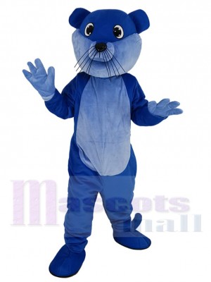 Bleu royal Ollie Loutre Costume de mascotte Animal