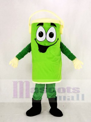 vert Peter Peindre Pouvez Mascotte Costume Dessin animé