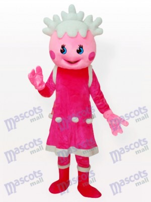 Costume de mascotte anime adulte rose neige