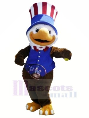 Bleu Gilet américain Jeux olympiques Aigle Mascotte Les costumes Animal