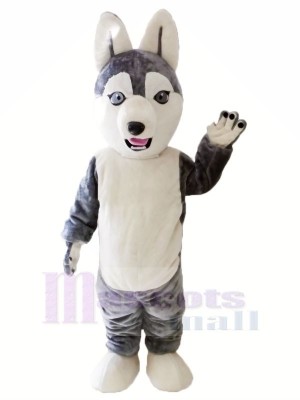 Mignonne Gris Rauque Chien Mascotte Les costumes Animal