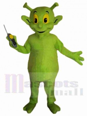 Vert mignon Extraterrestre Costume de mascotte