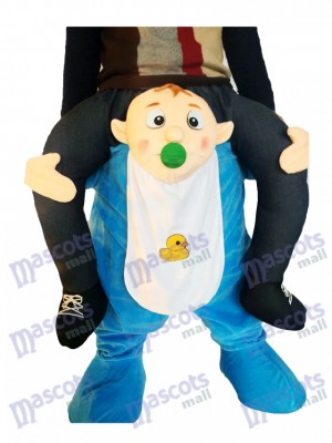 Piggyback Baby Carry Me monter sur le costume de mascotte infantile