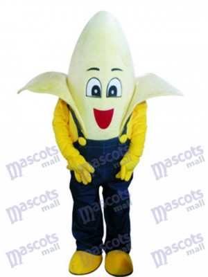 Banana with Overalls Costume de mascotte Fruit Nourriture