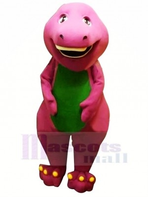 Mignonne Violet Barney Dinosaure Adulte Mascotte Costume Animal