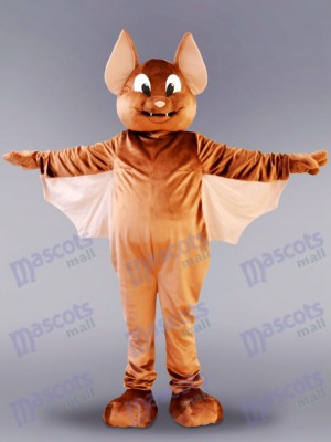 Costume de mascotte volante de chauve-souris brune