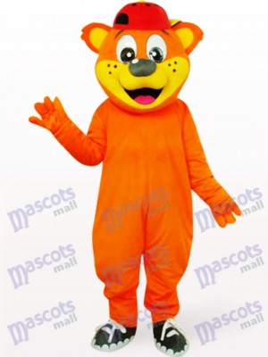 Costume de mascotte d'animal de Pipi d'ours jaune beau