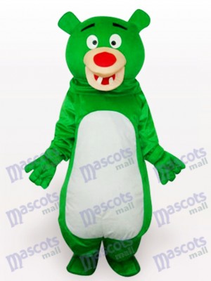 Costume drôle mascotte de l'ours vert anime